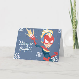 Avengers Seasonal   Captain Marvel Holiday Card