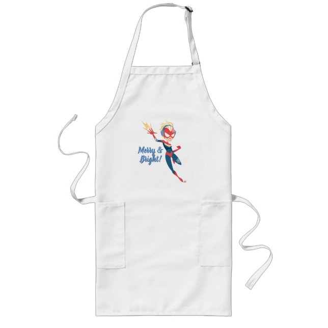 Avengers Seasonal | Captain Marvel Long Apron (Front)