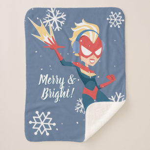 Avengers Seasonal   Captain Marvel Sherpa Blanket