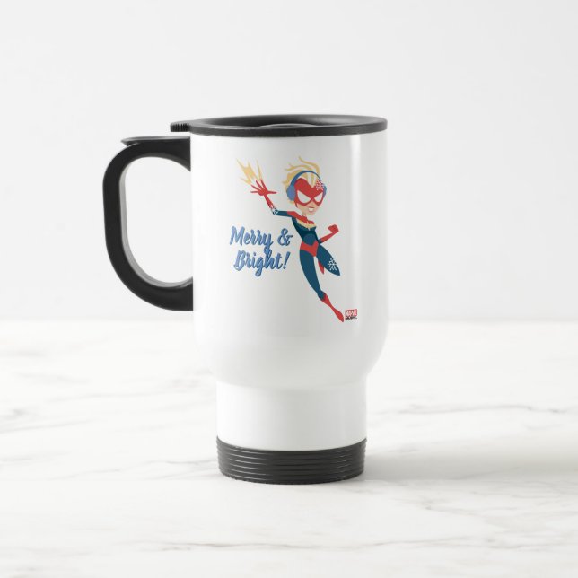 Avengers Seasonal | Captain Marvel Travel Mug (Left)