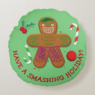 Avengers Seasonal Hulk Cookie Round Pillow