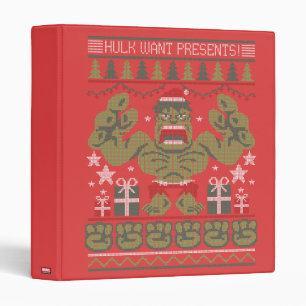 Avengers Seasonal   Hulk Cross-Stitch Graphic 3 Ring Binder