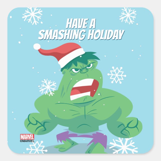 Avengers Seasonal | Hulk Square Sticker (Front)