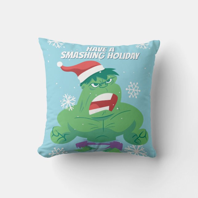 Avengers Seasonal | Hulk Throw Pillow (Front)