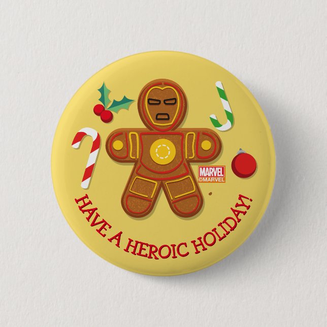 Avengers Seasonal | Iron Man Cookie Button (Front)