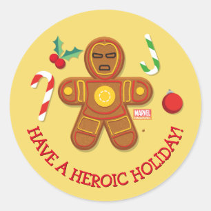 Avengers Seasonal   Iron Man Cookie Classic Round Sticker