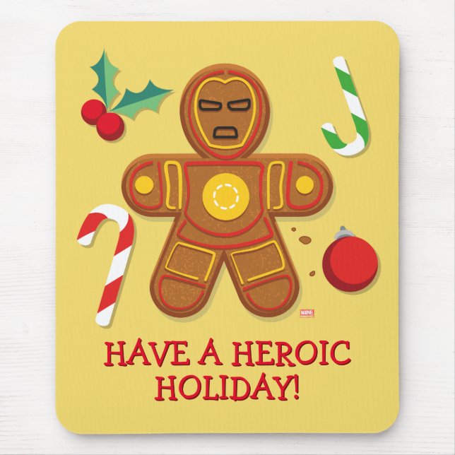 Avengers Seasonal | Iron Man Cookie Mouse Pad (Front)