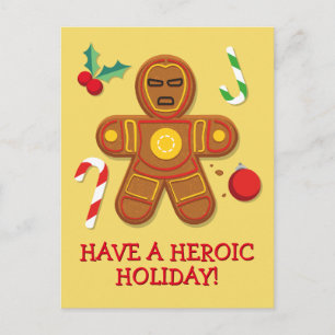 Avengers Seasonal Iron Man Cookie Postcard