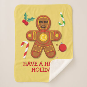 Avengers Seasonal   Iron Man Cookie Sherpa Blanket