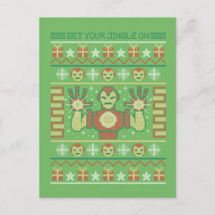 Avengers Seasonal Iron Man "Get Your Jingle On" Postcard