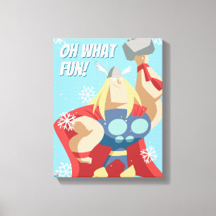 Avengers Seasonal   Thor Canvas Print