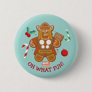 Avengers Seasonal Thor Cookie Button