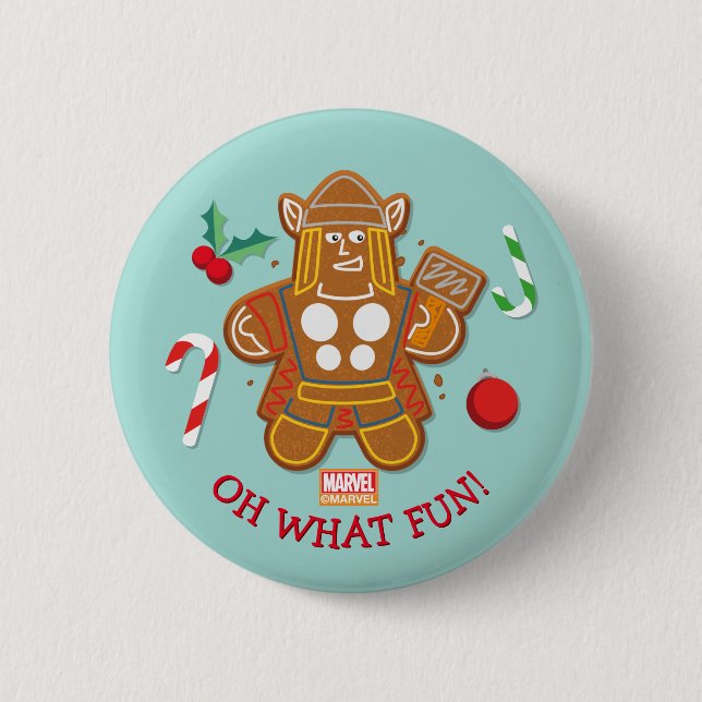 Avengers Seasonal | Thor Cookie Button (Front)