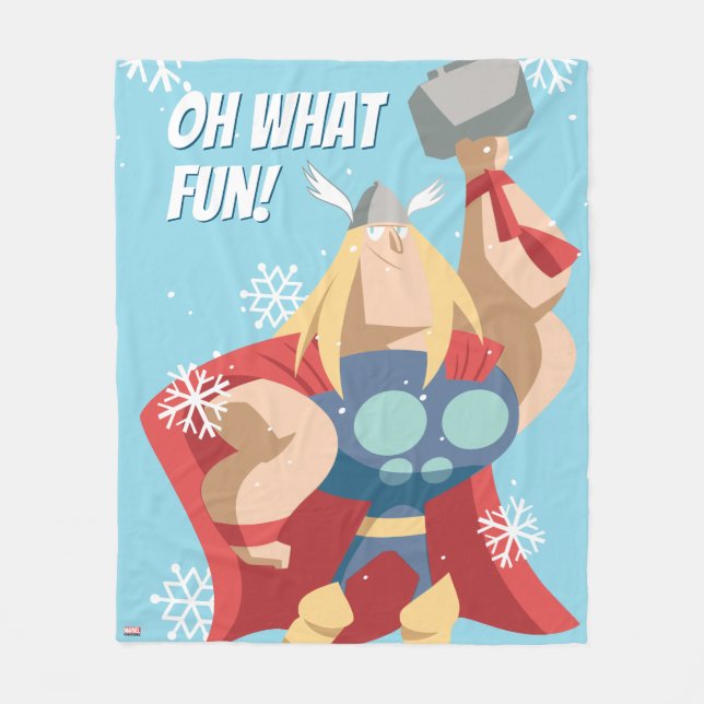Avengers Seasonal | Thor Fleece Blanket (Front)
