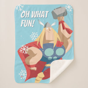 Avengers Seasonal Thor Sherpa Blanket