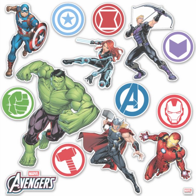 Avengers Sheet Sticker (Front)
