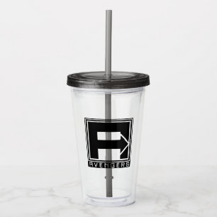 Avengers Square Blocked Avengers Logo Acrylic Tumbler