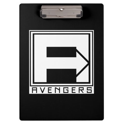 Avengers  Square Blocked Avengers Logo Clipboard
