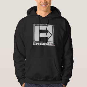 Avengers   Square Blocked Avengers Logo Hoodie