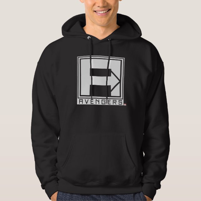 Avengers | Square Blocked Avengers Logo Hoodie (Front)