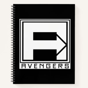 Avengers Square Blocked Avengers Logo Notebook