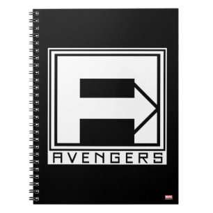 Avengers Square Blocked Avengers Logo Notebook