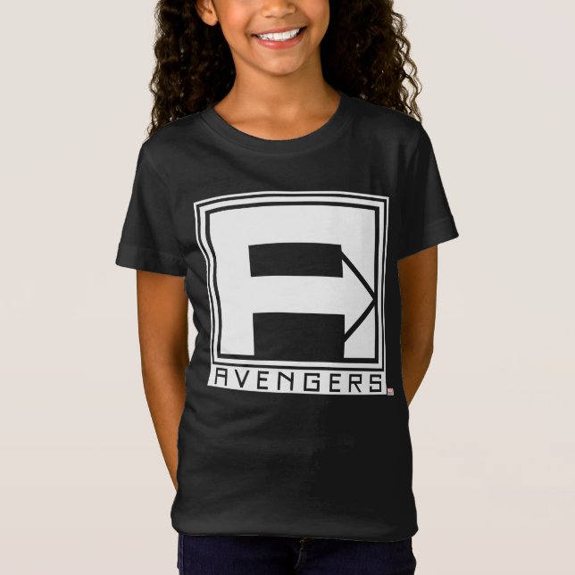 Avengers | Square Blocked Avengers Logo T-Shirt (Front)