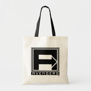 Avengers Square Blocked Avengers Logo Tote Bag