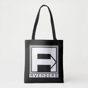 Avengers Square Blocked Avengers Logo Tote Bag