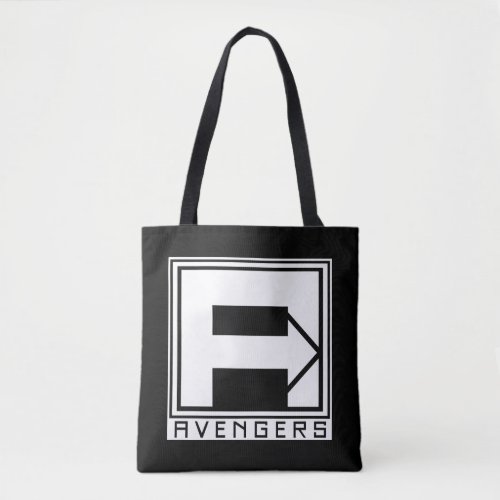 Avengers  Square Blocked Avengers Logo Tote Bag