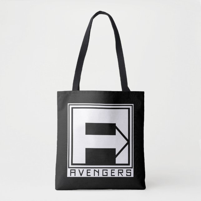 Avengers | Square Blocked Avengers Logo Tote Bag (Front)