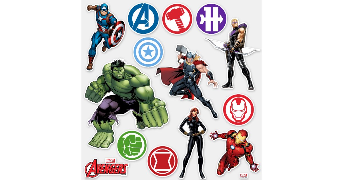 Avengers Sticker Sheet