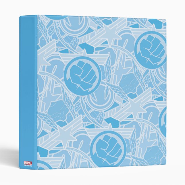 Avengers Symbols Pattern Binder (Front/Spine)