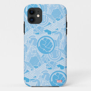 Avengers Symbols Pattern iPhone 11 Case