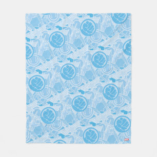 Avengers Symbols Pattern Fleece Blanket