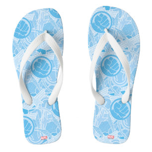 Avengers Symbols Pattern Flip Flops