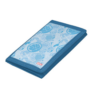 Avengers Symbols Pattern Tri-fold Wallet
