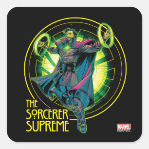 Avengers The Sorcerer Supreme Doctor Strange Square Sticker