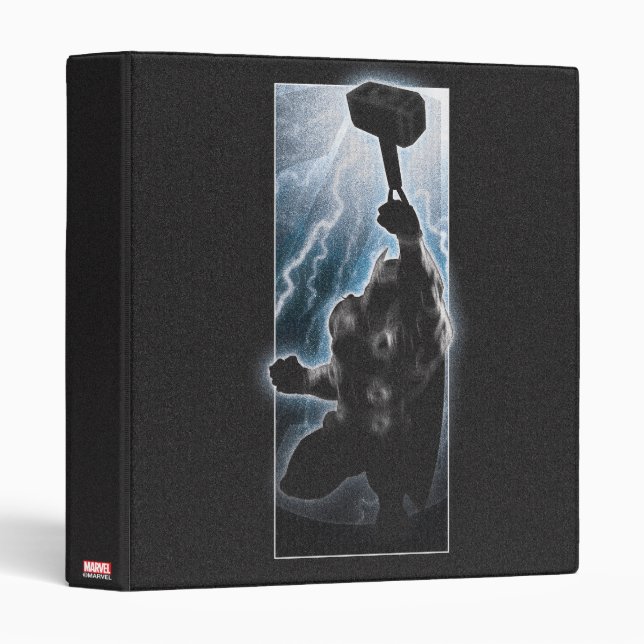 Avengers Thor Character Silhouette Binder (Front/Spine)