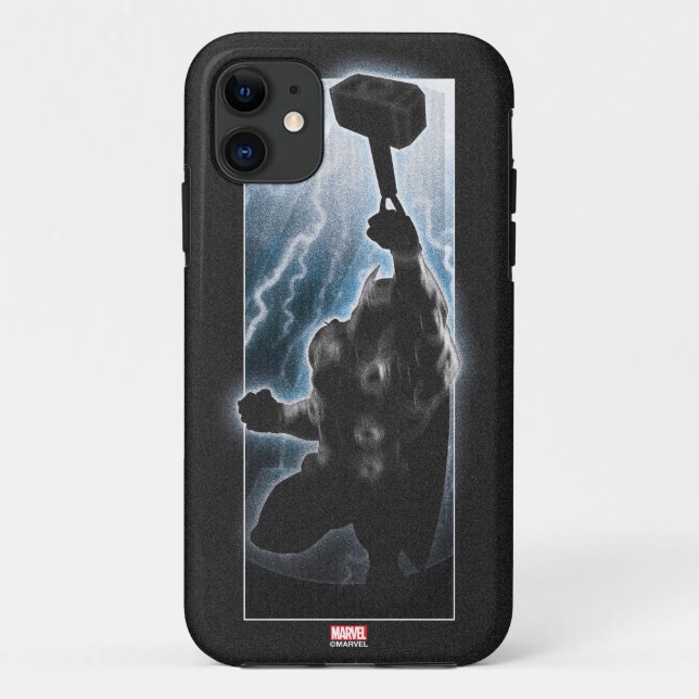 Avengers Thor Character Silhouette Case-Mate iPhone Case (Back)