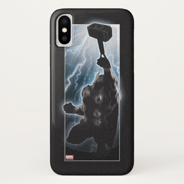 Avengers Thor Character Silhouette Case-Mate iPhone Case (Back)