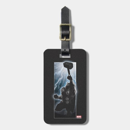 Avengers Thor Character Silhouette Luggage Tag