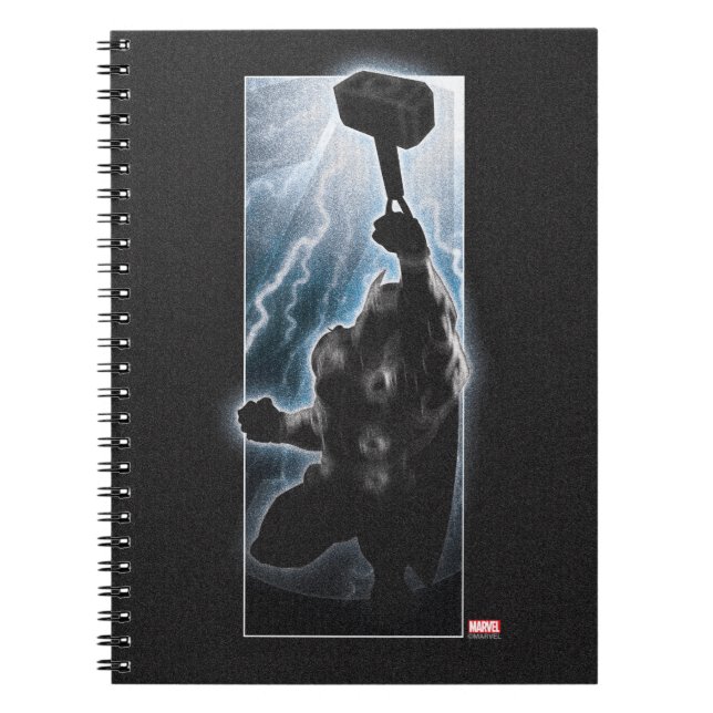 Avengers Thor Character Silhouette Notebook (Front)