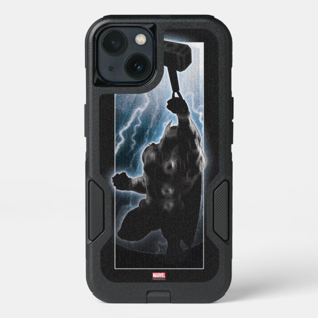 Avengers Thor Character Silhouette Otterbox iPhone Case (Back)