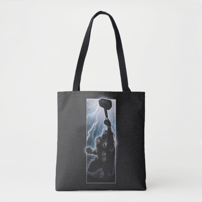 Avengers Thor Character Silhouette Tote Bag (Front)