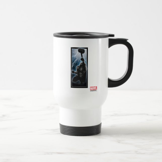 Avengers Thor Character Silhouette Travel Mug (Right)