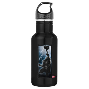 Avengers Thor Character Silhouette Water Bottle