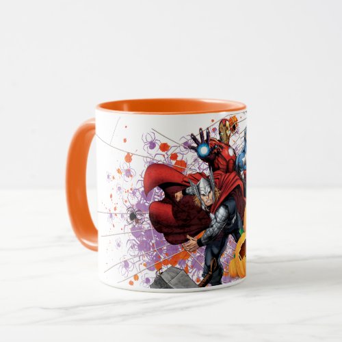 Avengers  Thor Iron Man  Cap Halloween Mug