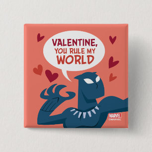 Avengers Valentine's Day   Black Panther: You Rule Button