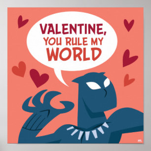 Avengers Valentine's Day   Black Panther: You Rule Poster
